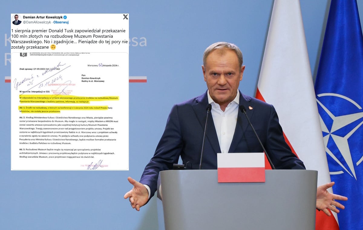 Tusk obiecał 100 mln na MPW. I co? Trzaskowski: Środków brak