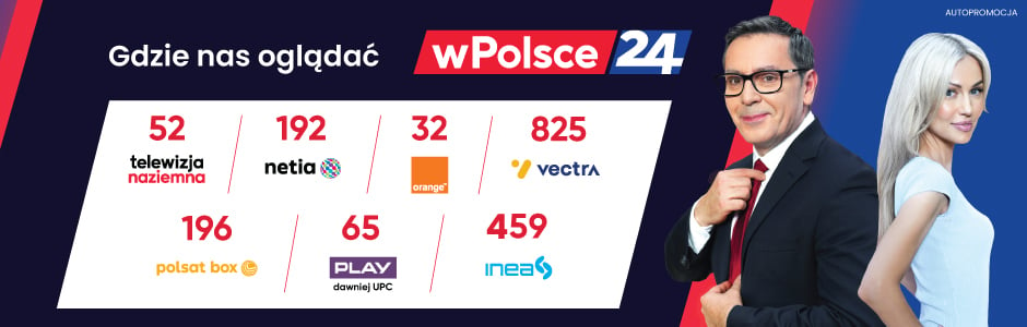 Nowa telewizja informacyjna wPolsce24. Oglądaj nas na kanale 52 telewizji naziemnej