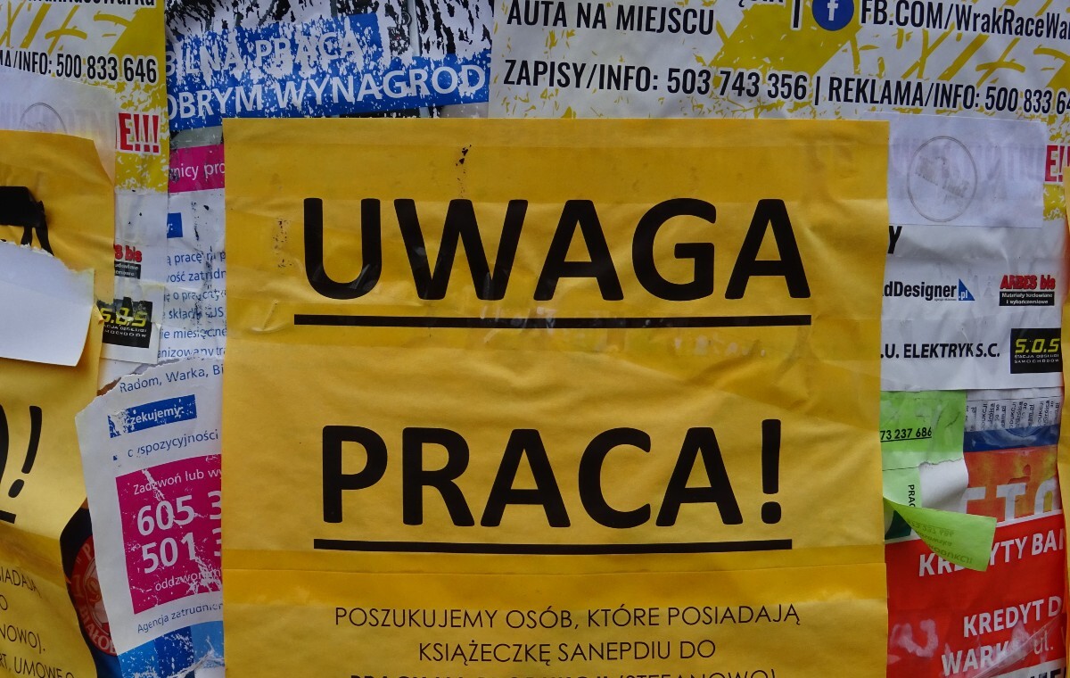 Przez 4 letnie miesiące bezrobocie wzrosło o 0,5 pp
