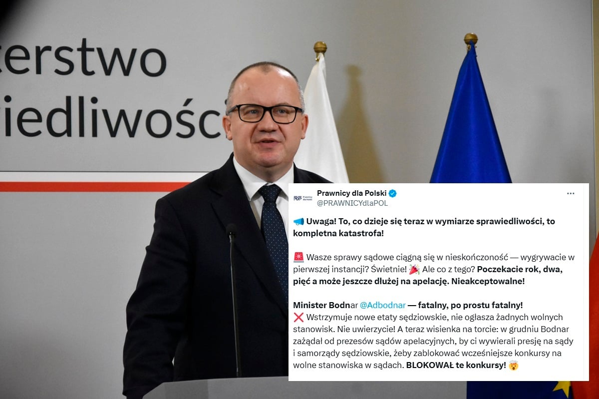 Prawnicy alarmują: Bodnar blokował konkursy w sądach