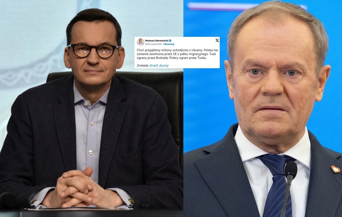 Morawiecki: Tusk został ograny przez Brukselę ws. migrantów