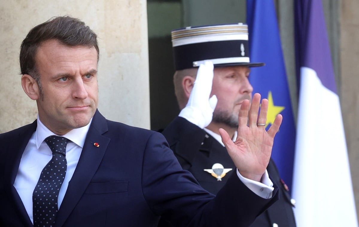 Szczyt w Paryżu. Macron rozmawiał z Trumpem przed obradami