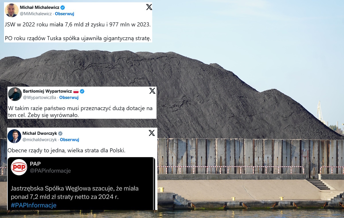 Porażające! JSW szacuje ponad 7,2 mld zł straty netto w 2024