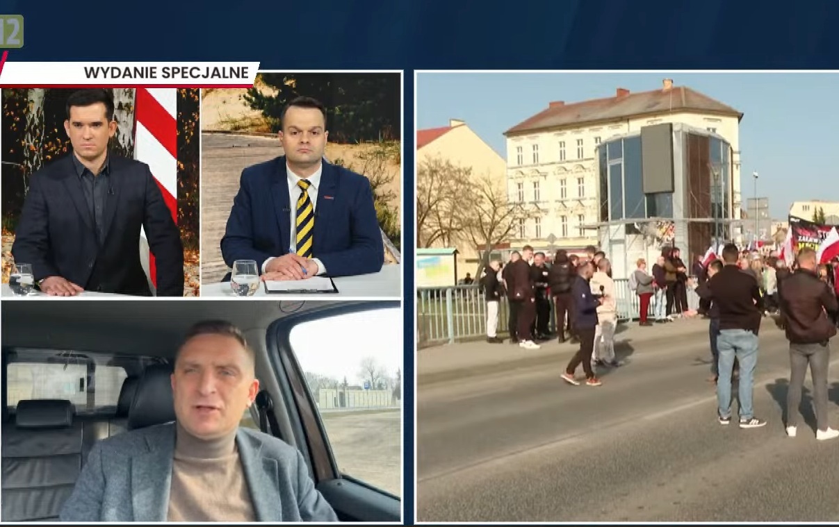 TYLKO U NAS. Niemiecka żabole "pilnowała" protestu w Polsce