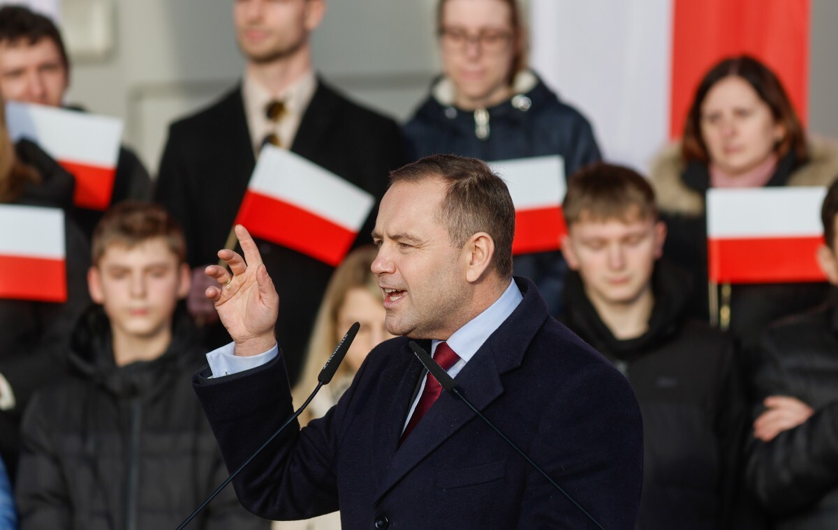 Karol Nawrocki w Kluczborku: Żyjemy w demokracji warczącej