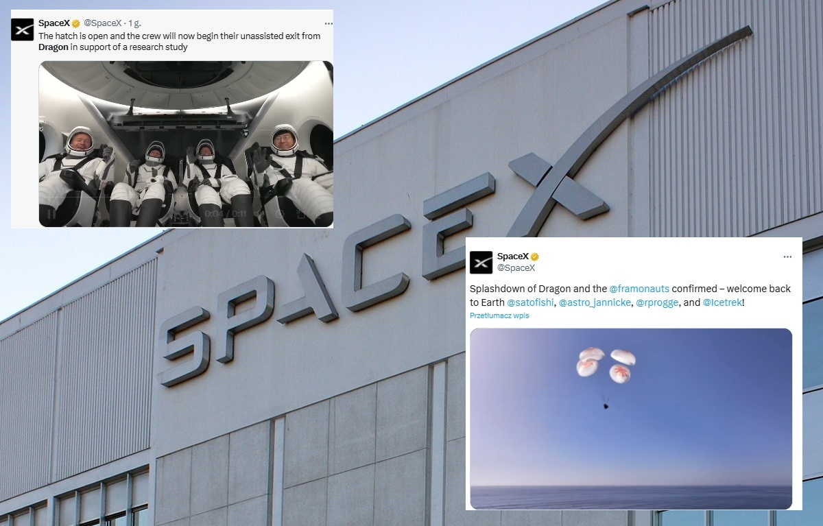 Zakończył się komercyjny lot kosmiczny po orbicie polarnej