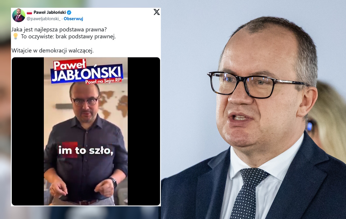 Bezprawie. Jabłoński przedstawił przewrotną logikę Bodnara