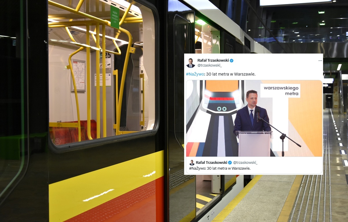 Trzaskowski shows off his metro ride just before the elections