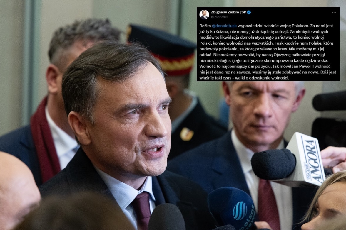 Судебная атака на телеканал wPolsce24! Зиобро: Конец свободной Польши