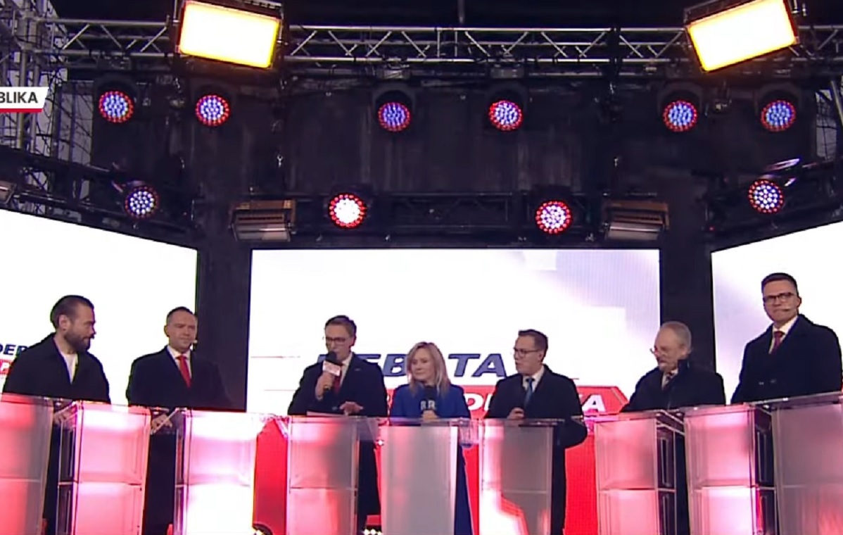 RELACJA. Debata TV wPolsce24 na rynku w Końskich