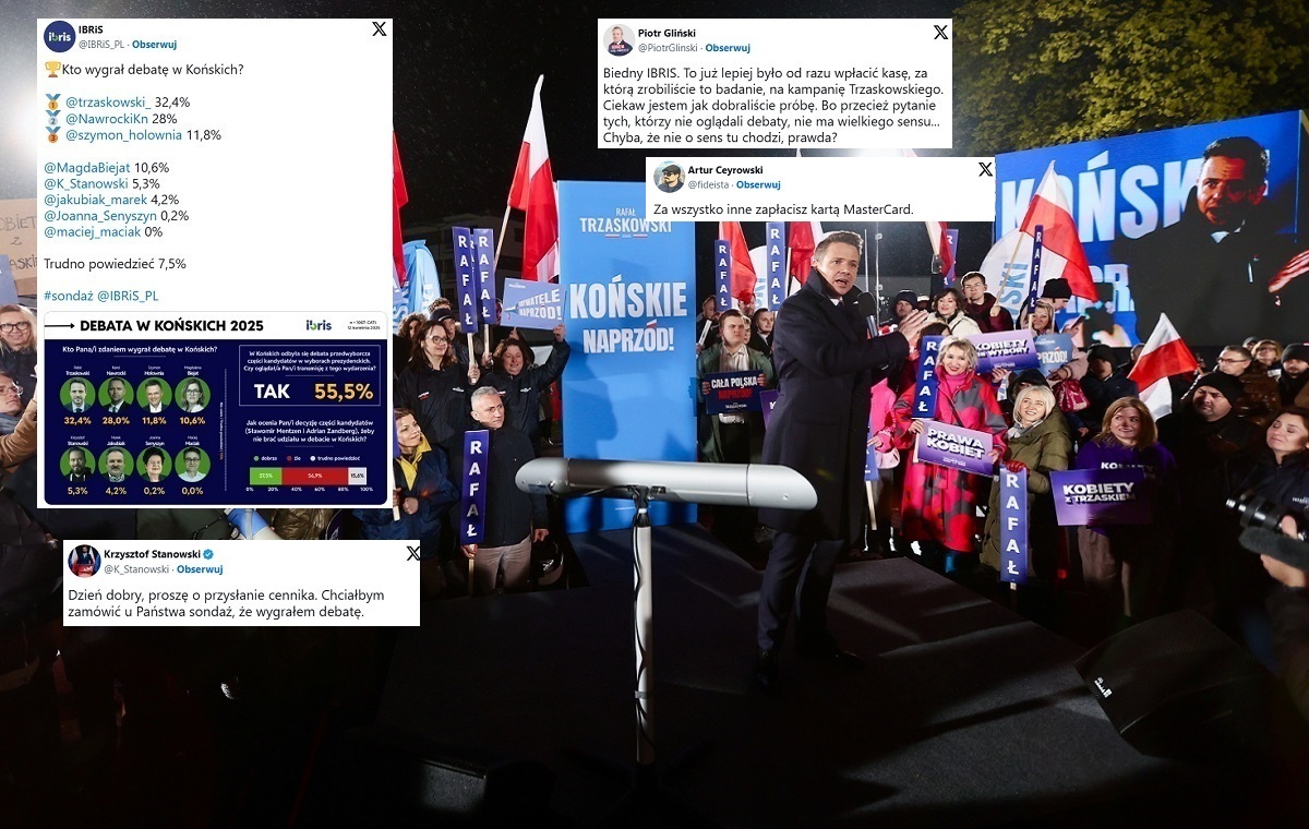 Komedia! Według sondażu IBRiS debatę wygrał... Gospodarz