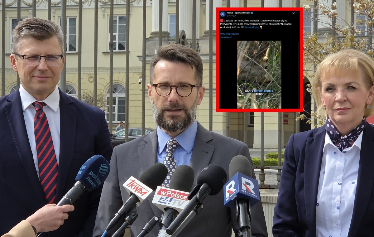 New PiS advert! Shows a "goat" who "runs distant  from the debate"