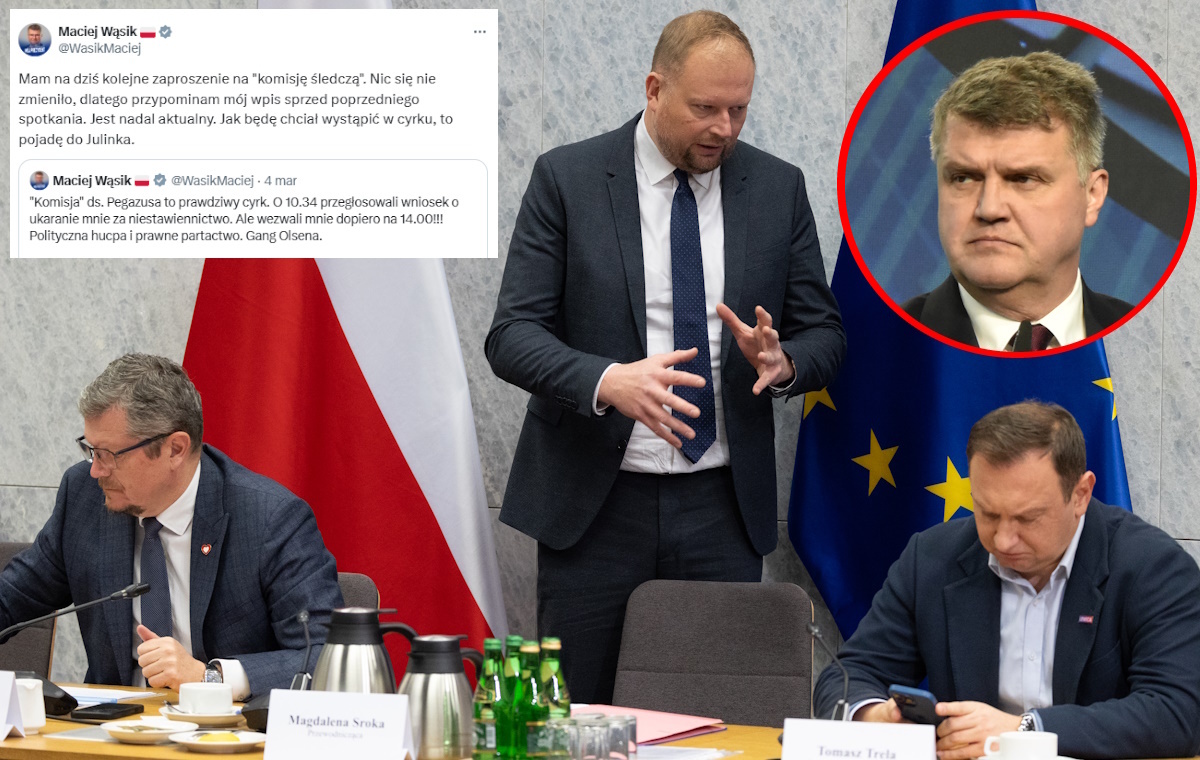Wąsik nie wystąpi w cyrku pseudokomisji ds. Pegasusa