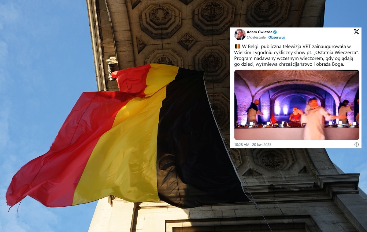 Profanacja!Obrażający katolików show w belgijskiej telewizji