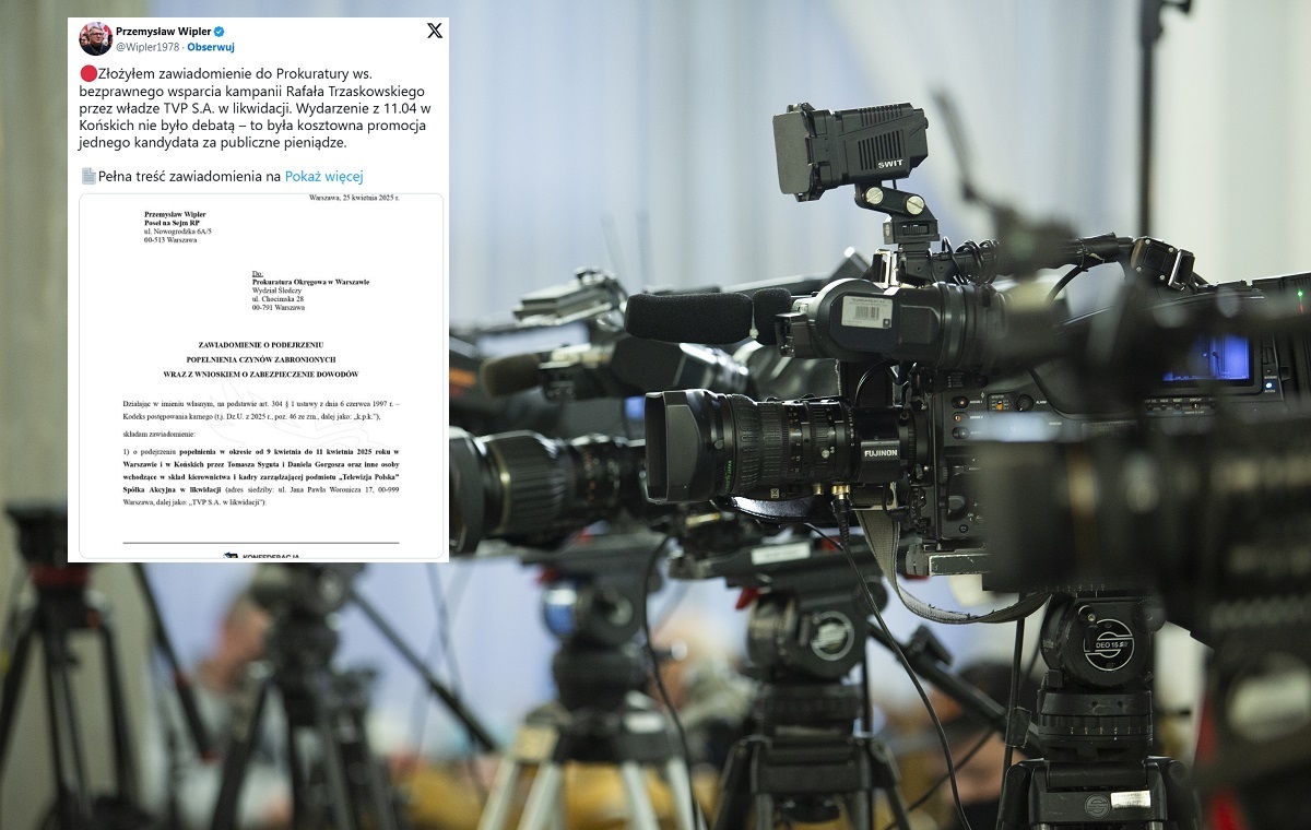 Wipler zawiadamia prokuraturę ws. "debaty" Gospodarza!