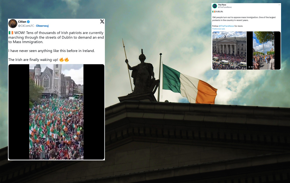 Wielki protest antyimigrancki w Dublinie. "Wielki dzień"