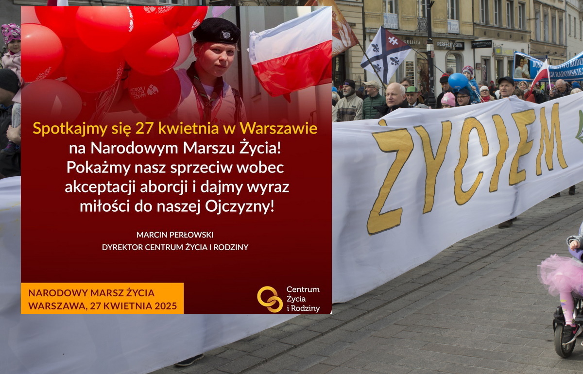 Ulicami Warszawy przejdzie dziś Narodowy Marsz Życia!