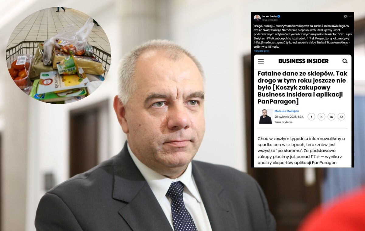 Sasin pokazał koszyk zakupowy za Tuska! Tak drogo nie było