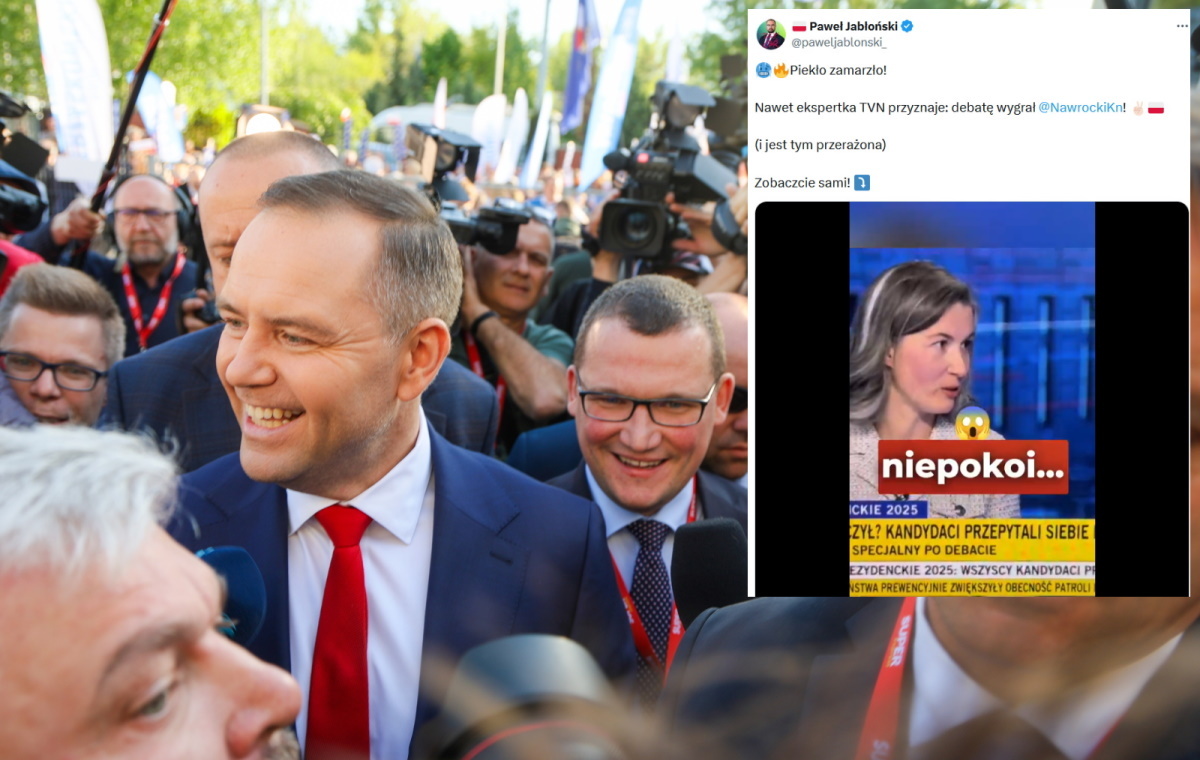 Wigura on TVN24 after the debate: Nawrocki was the best