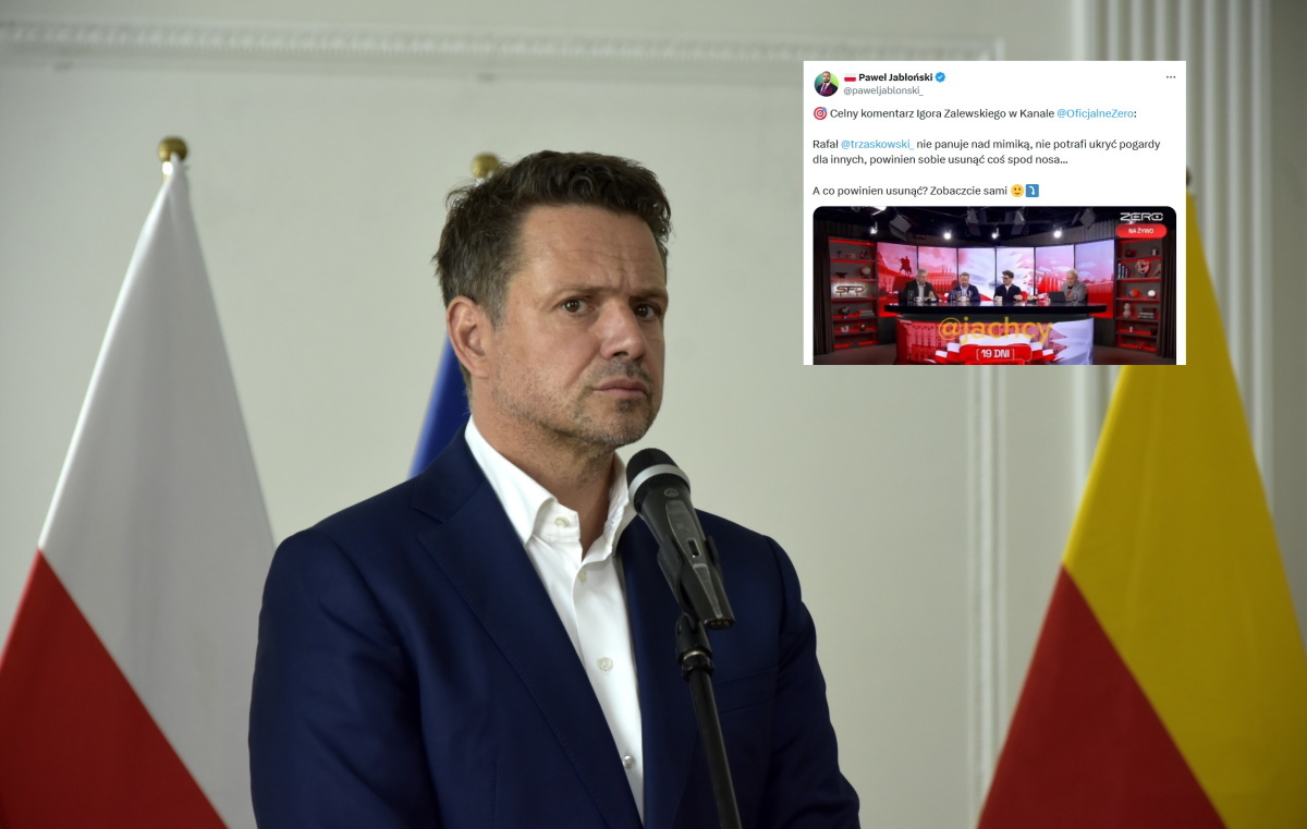 Zalewski o postawie Trzaskowskiego: Wyraz pogardy na twarzy