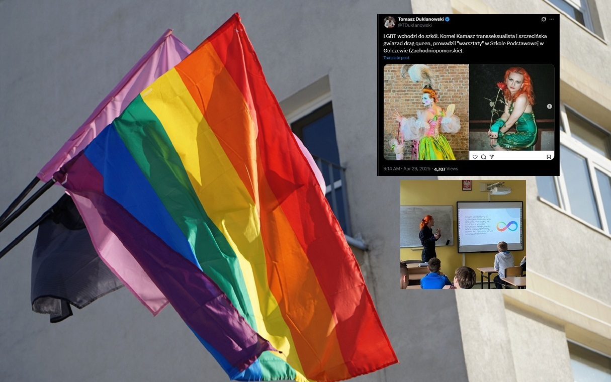 Drag queen prowadził zajęcia w podstawówce