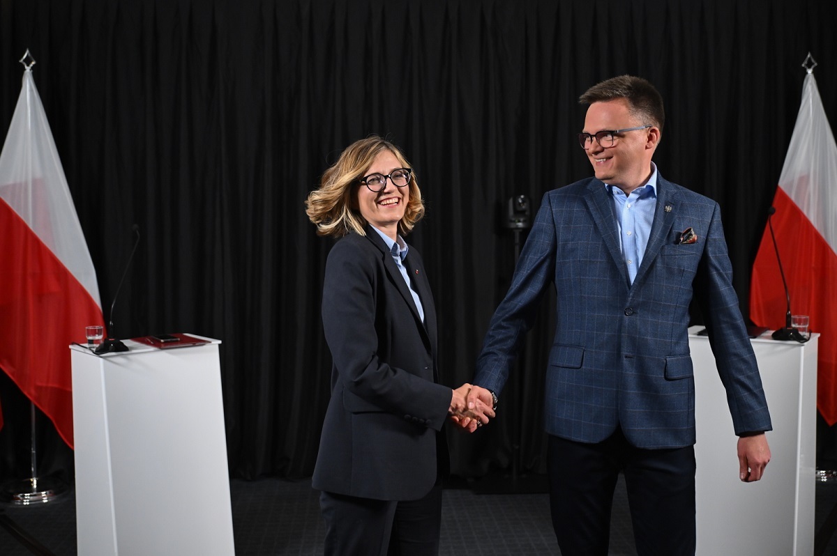 Biejat debate with Holownia in Gdynia