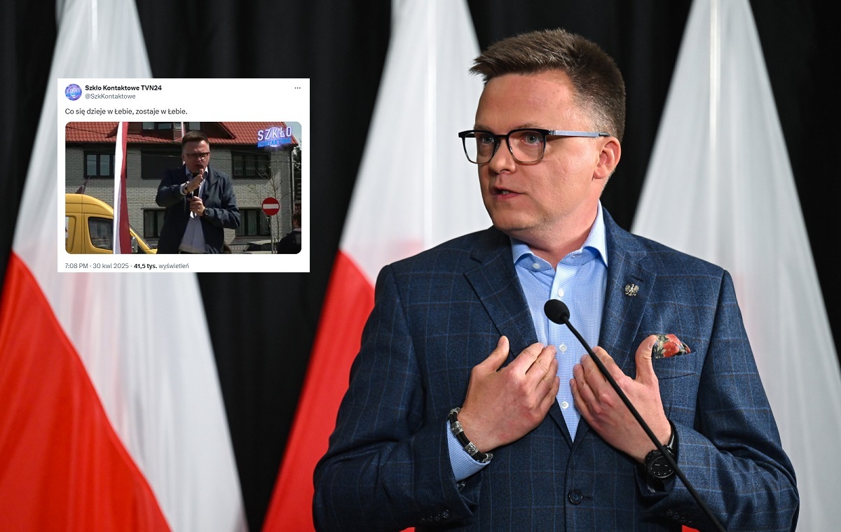 What was that? Hołownia: "I came here to you with fodder"