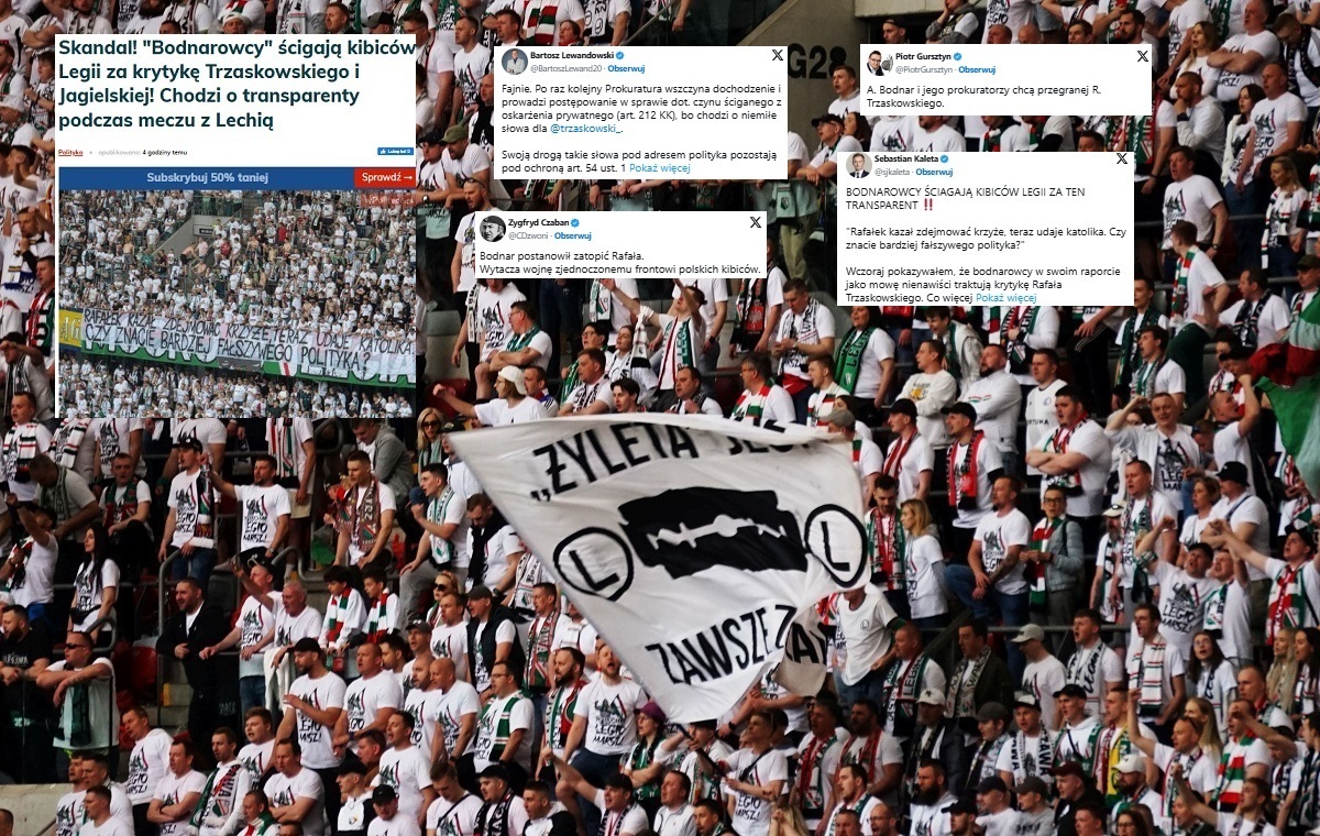 The attack of "bodnarovists" on Legia supporters. A storm on the web