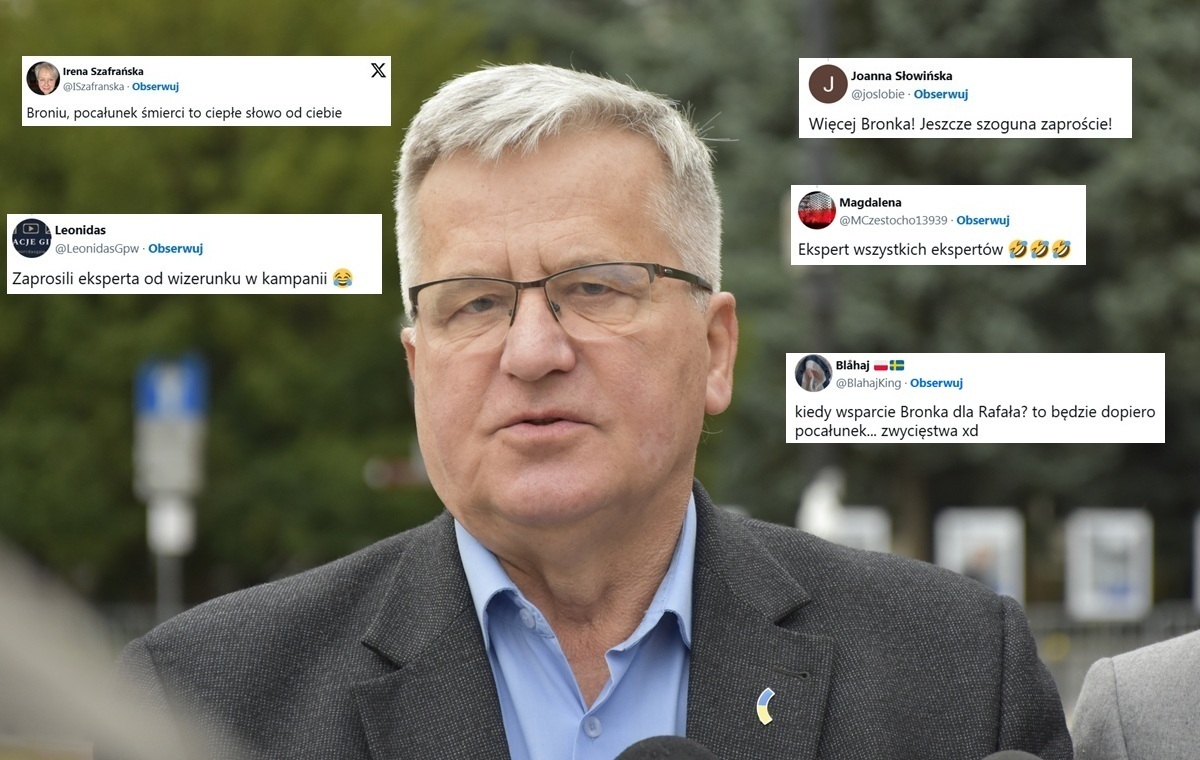 Komorowski opowiada o "pocałunku śmierci" od Trumpa