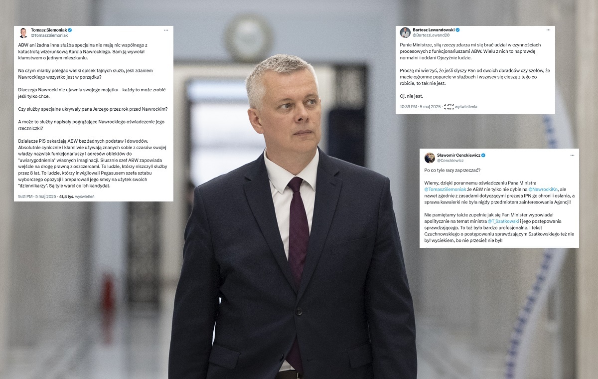 Siemoniak wciąż to samo. "Po co tyle razy zaprzeczać?"