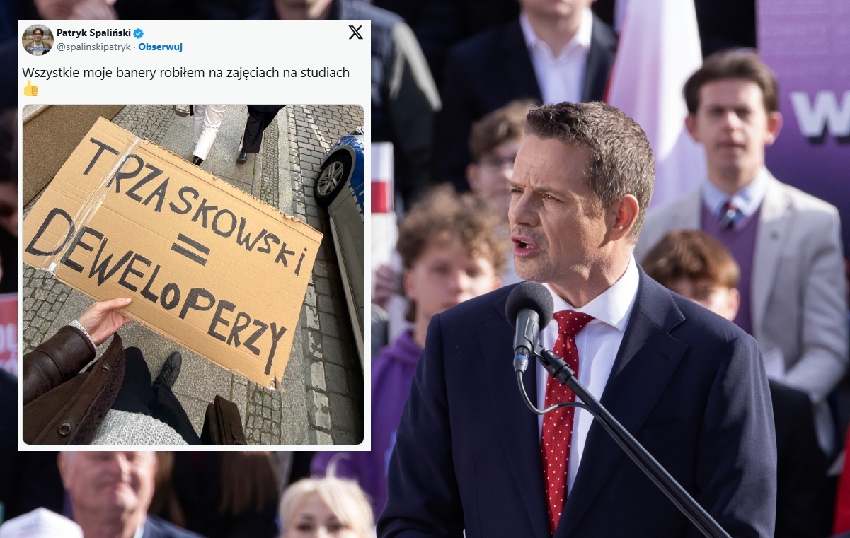 Przyszedł na wiec Trzaskowskiego, został zaatakowany