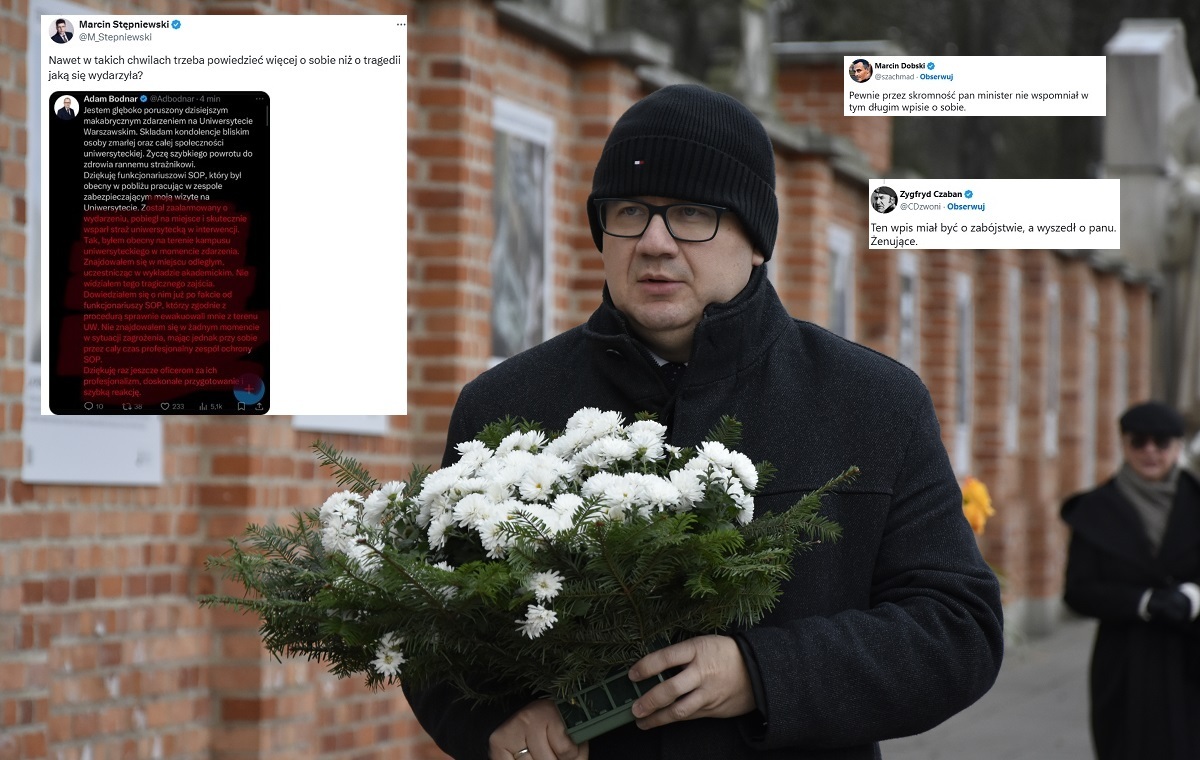 Żałosny wpis Bodnara po zabójstwie na UW! Pisze o sobie