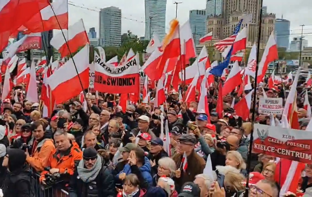 Poles say "no" to migration pressure. Protest in Warsaw