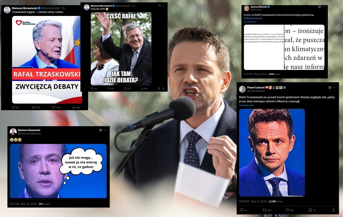 Trzaskowski miał dość? "Prawie zemdlał"; "Nerwy, nerwy"