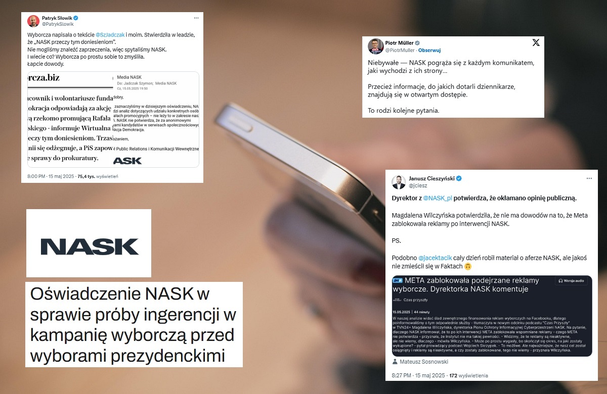 NASK tłumaczy się. "Pogrąża się z każdym komunikatem"