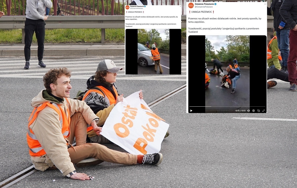 Kierowcy usunęli działaczy "Ostatniego Pokolenia" z jezdni!