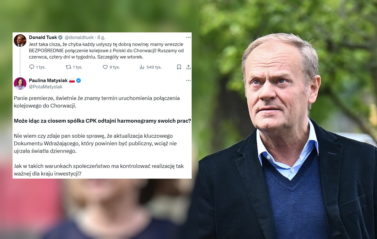 Połączenie kolejowe z Chorwacją. Matysiak punktuje Papę