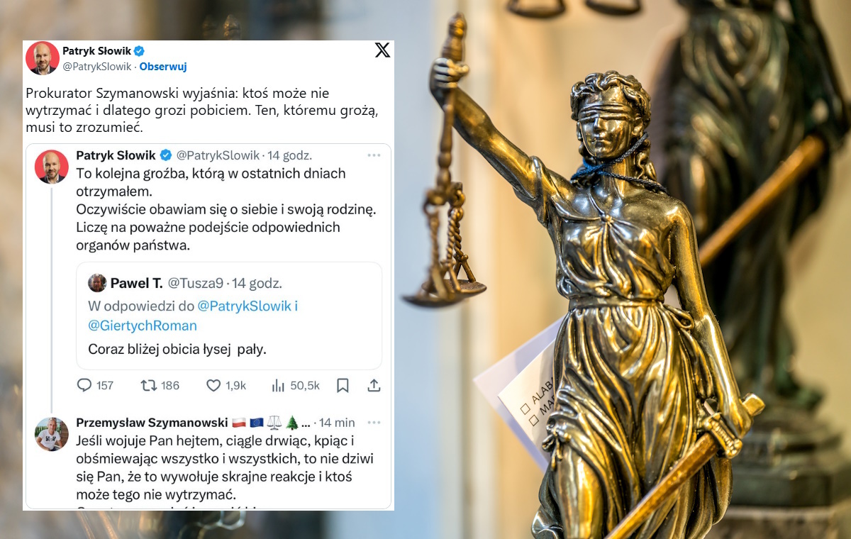 Prokurator znany z sympatii do KO broni gróźb wobec Słowika