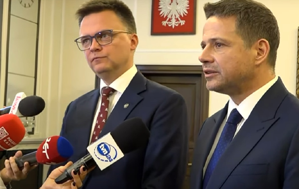 Trzaskowski przy Hołowni: Zgadzam się z postulatami Mentzena