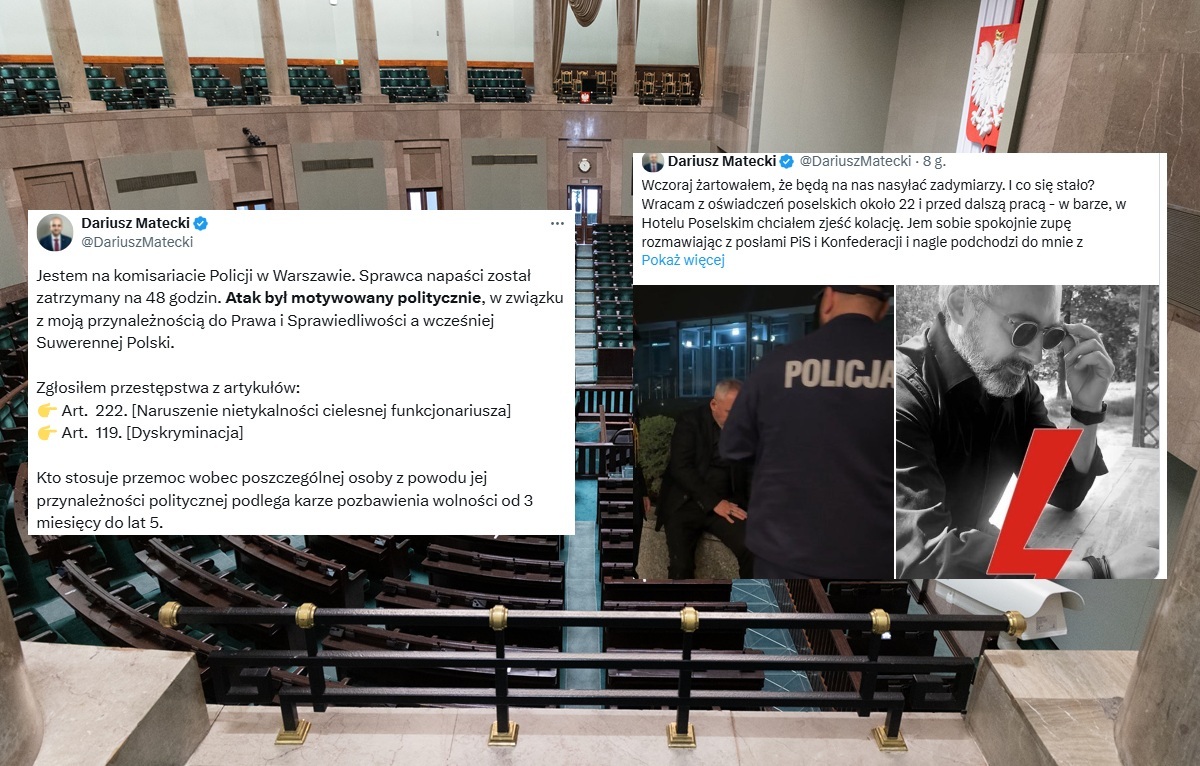 Aktor zatrzymany. Matecki: Zgłosiłem przestępstwa