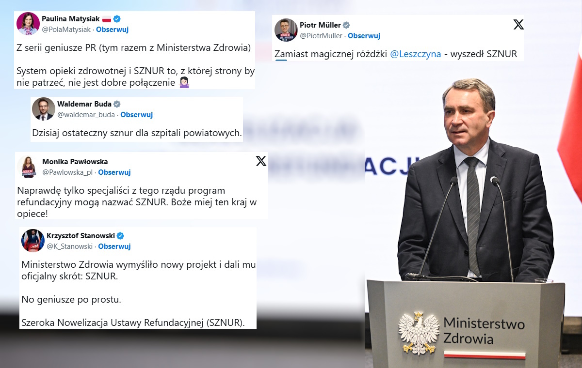 Znamienna wtopa! MZ nazwało swój program... "SZNUR"