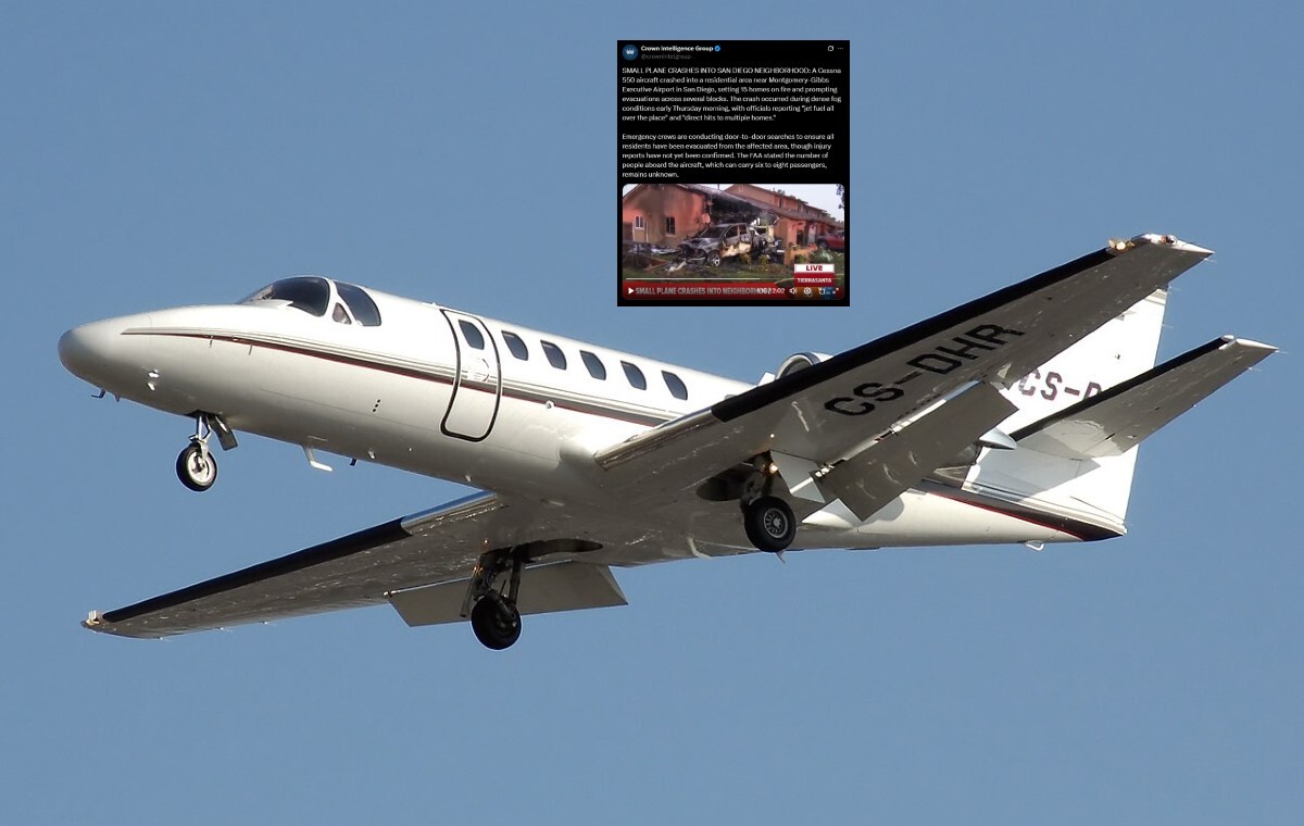 W San Diego rozbił się samolot. "Zginęło wiele osób"