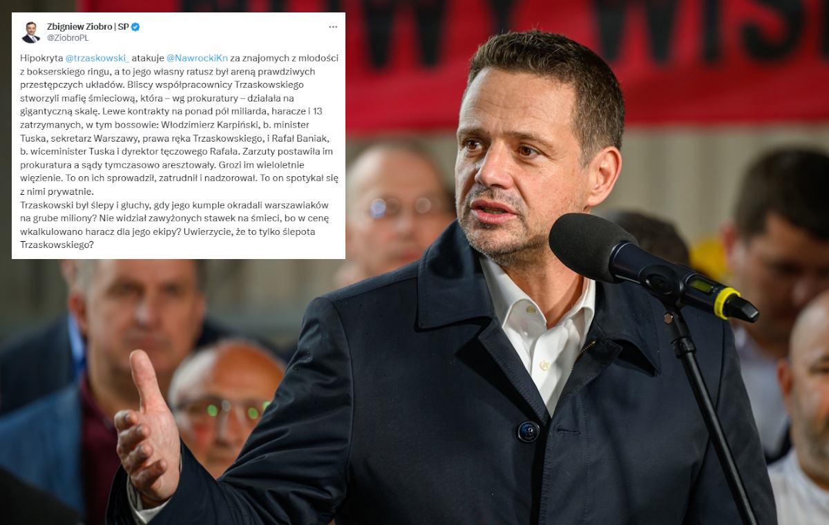 Ziobro: Ratusz Trzaskowskiego to arena przestępczych układów