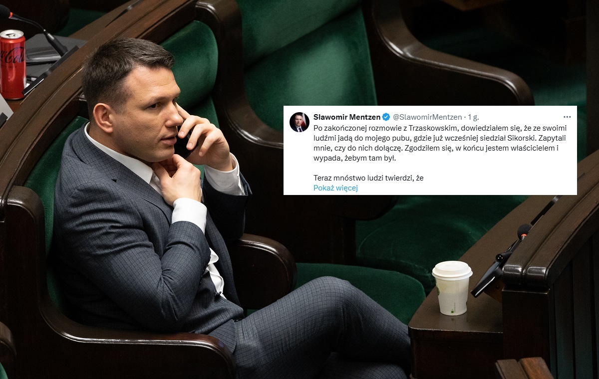 Mentzen próbuje się bronić po piwie z Trzaskowskim!