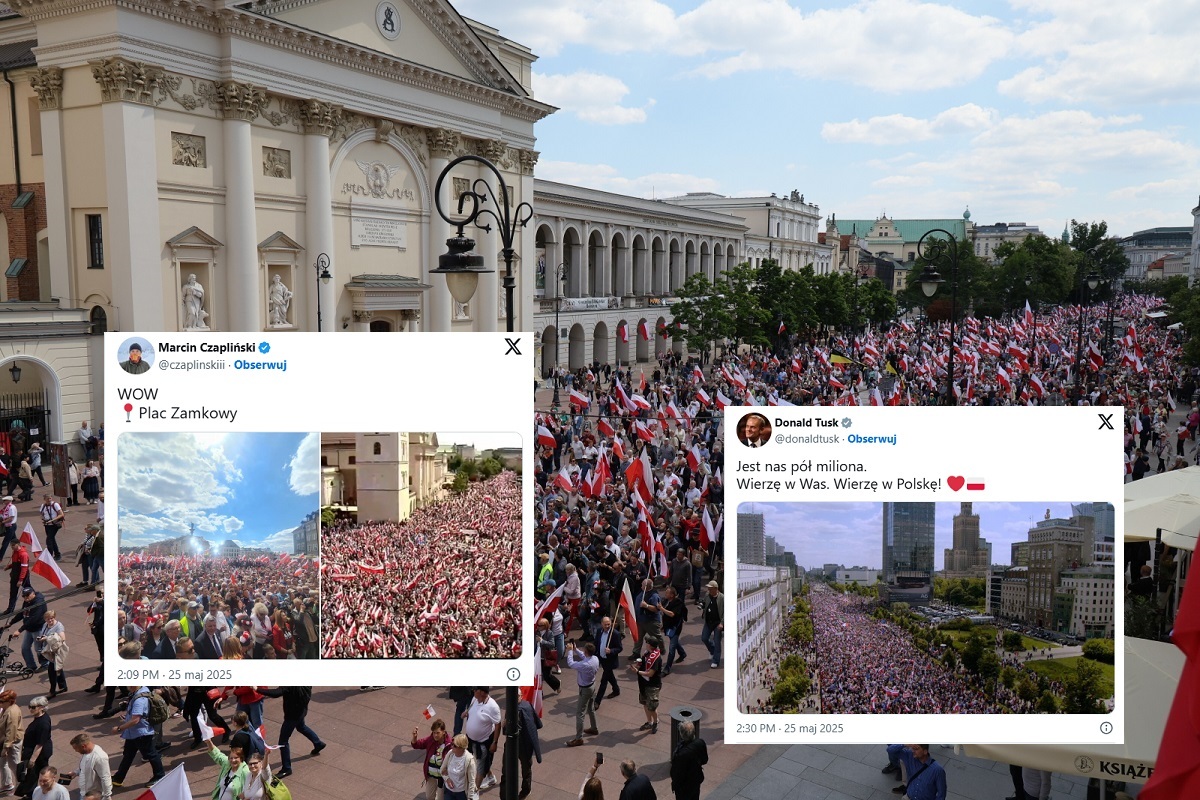 200 tys. osób na Marszu za Polską. Tusk popłynął z liczbami!