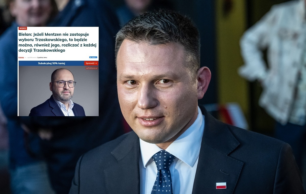 Mentzen odpowiada Bielanowi: Nie będziemy przystawką PiS