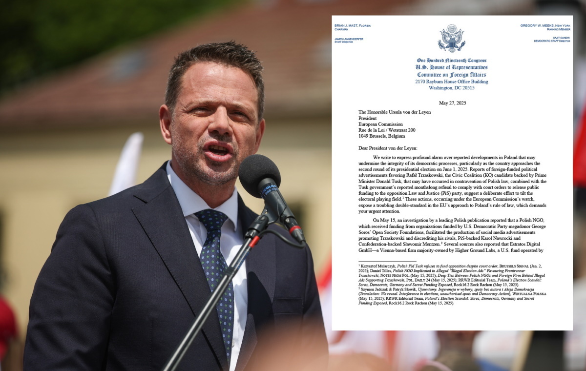 Amerykanie pytają KE o nielegalną kampanię Trzaskowskiego!