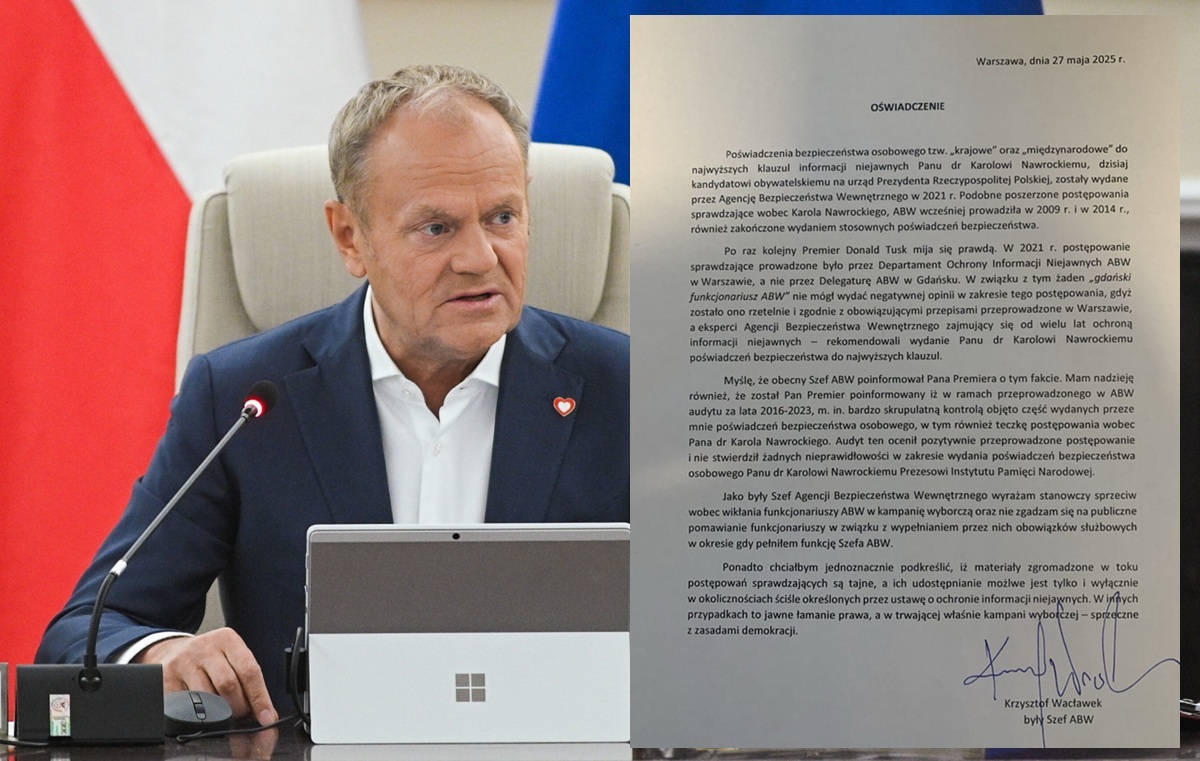 Tusk znowu przyłapany na kłamstwie o Nawrockim! Chodzi o ABW