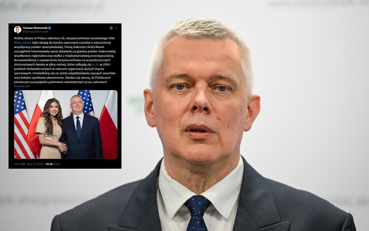 Siemoniak chwali się spotkaniem z Noem. "Wprosił się"