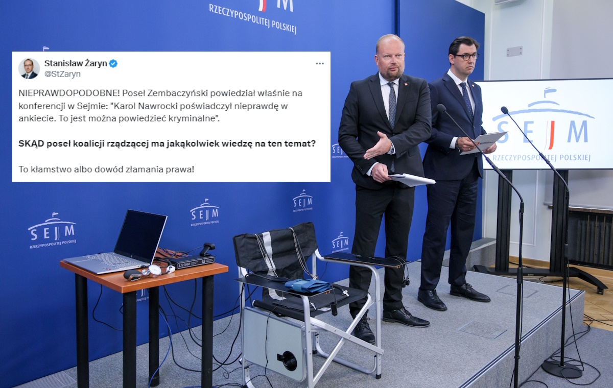 Zembaczyński z wariografem. Żaryn: Kłamie, albo złamał prawo